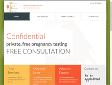 Tablet Screenshot of choicepregnancy.com